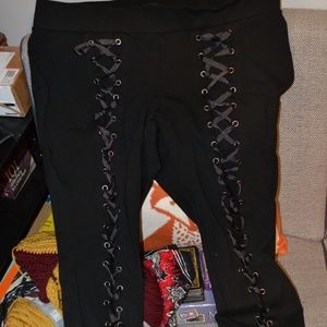 Torrid Lace Up Front Ponte Pants sz2